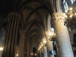 Aisle of the Cathedral Notre Dame de Paris