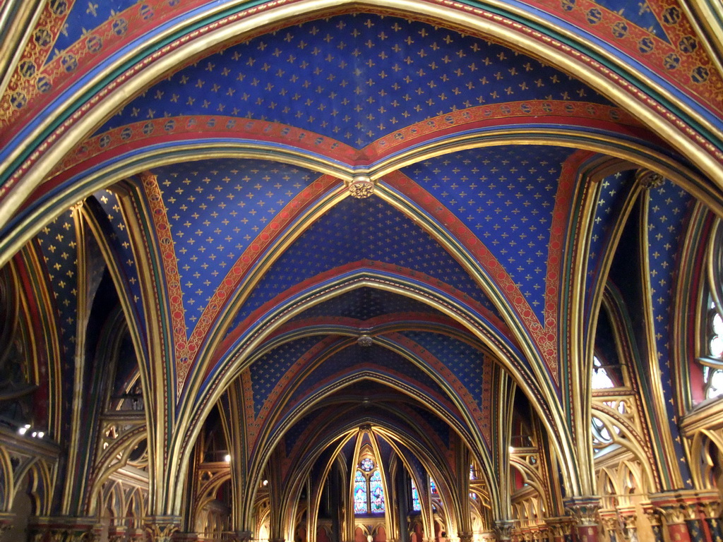 Ceiling of the Lower Chapel of the Sainte-Chapelle chapel