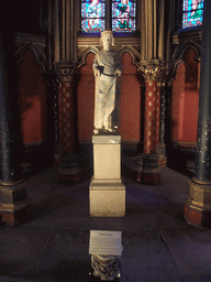 Statue of Saint Louis in the Lower Chapel of the Sainte-Chapelle chapel