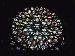 Rose Window above the entrance to the Upper Chapel of the Sainte-Chapelle chapel
