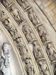 Relief above the entrance to the Upper Chapel of the Sainte-Chapelle chapel