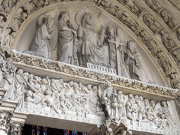 Relief above the entrance to the Upper Chapel of the Sainte-Chapelle chapel