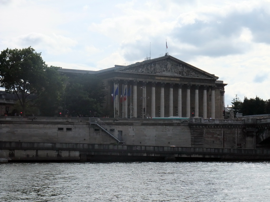 The Palais Bourbon, viewed from the Seine ferry