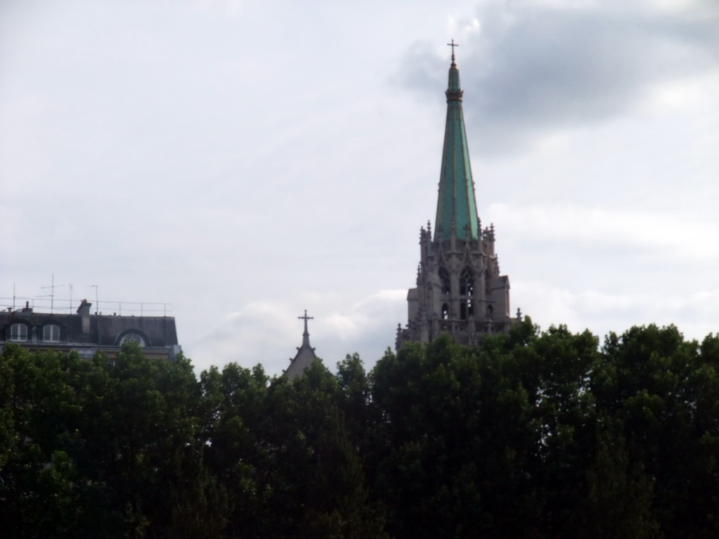 The American Church in Paris, viewed from the Seine ferry