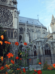 Southeast side of the Cathedral Notre Dame de Paris