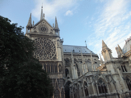 Southeast side of the Cathedral Notre Dame de Paris