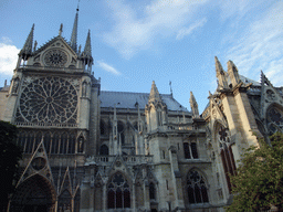 Southeast side of the Cathedral Notre Dame de Paris