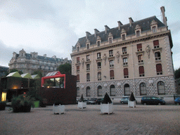 The Place de l`Arsenal square with the Quartier des Célestins of the Garde Républicaine