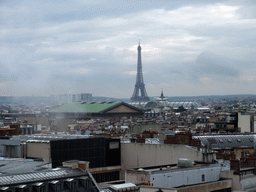 The Madeleine Church, the Grand Palais and the Eiffel Tower, viewed from the roof of the Galeries Lafayette department store at the Boulevard Haussmann