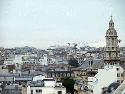 The Église de la Sainte-Trinité church, viewed from the roof of the Galeries Lafayette department store at the Boulevard Haussmann