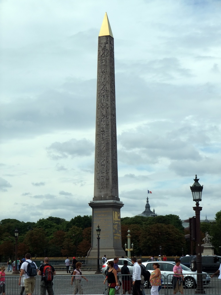 The Obelisk of Luxor at the Place de la Concorde square