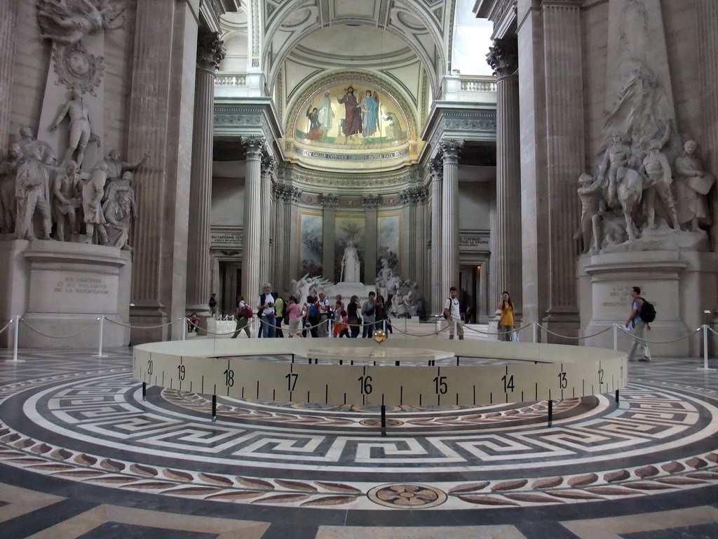 Foucault pendulum in the Panthéon