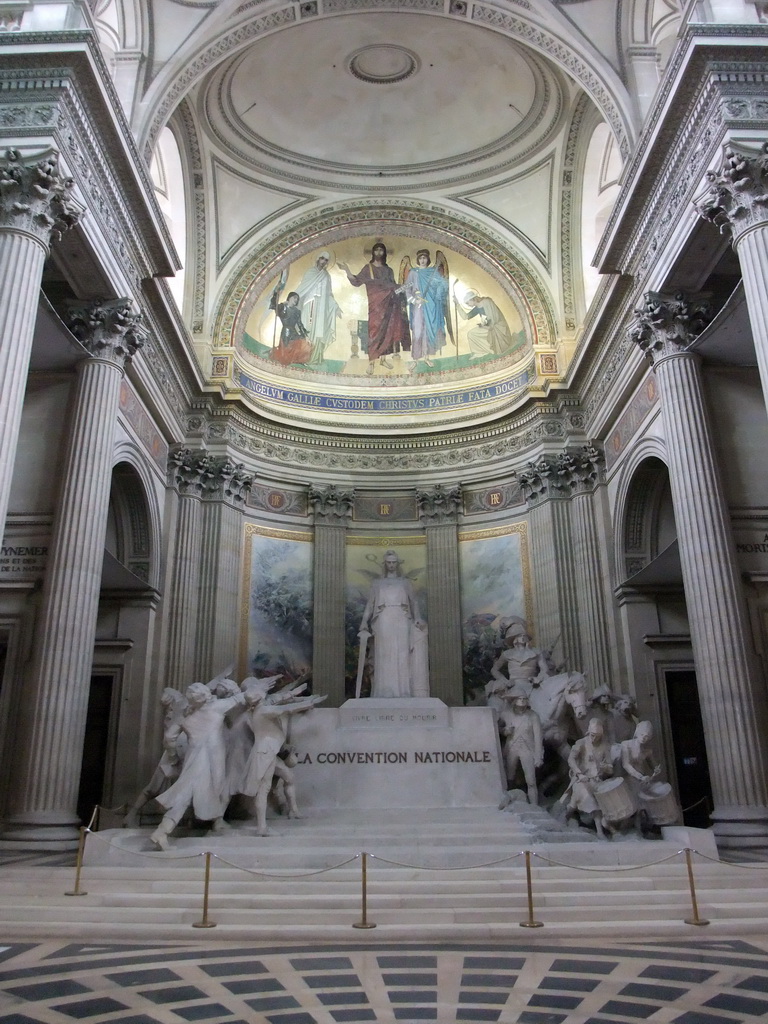 Sculpture `La Convention Nationale` by Francois Léon Sicard in the Panthéon