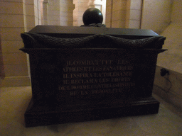 Tomb of Voltaire in the crypt of the Panthéon