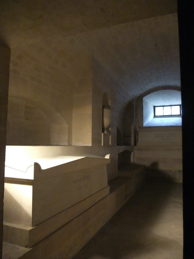Tomb of Victor Hugo in the crypt of the Panthéon