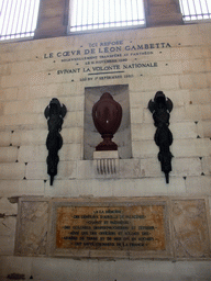 Tomb of Leon Gambetta at the entrance to the crypt of the Panthéon