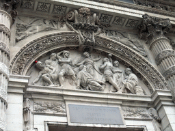 Relief above the entrance gate of the Église Saint-Étienne-du-Mont church