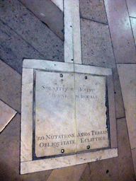 Brass line of the Paris Meridian in the floor of the Church of Saint-Sulpice