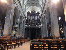 Nave, Pulpit and Organ of the Church of Saint-Sulpice