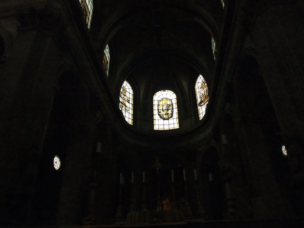 Stained glass windows in the Apse of the Church of Saint-Sulpice