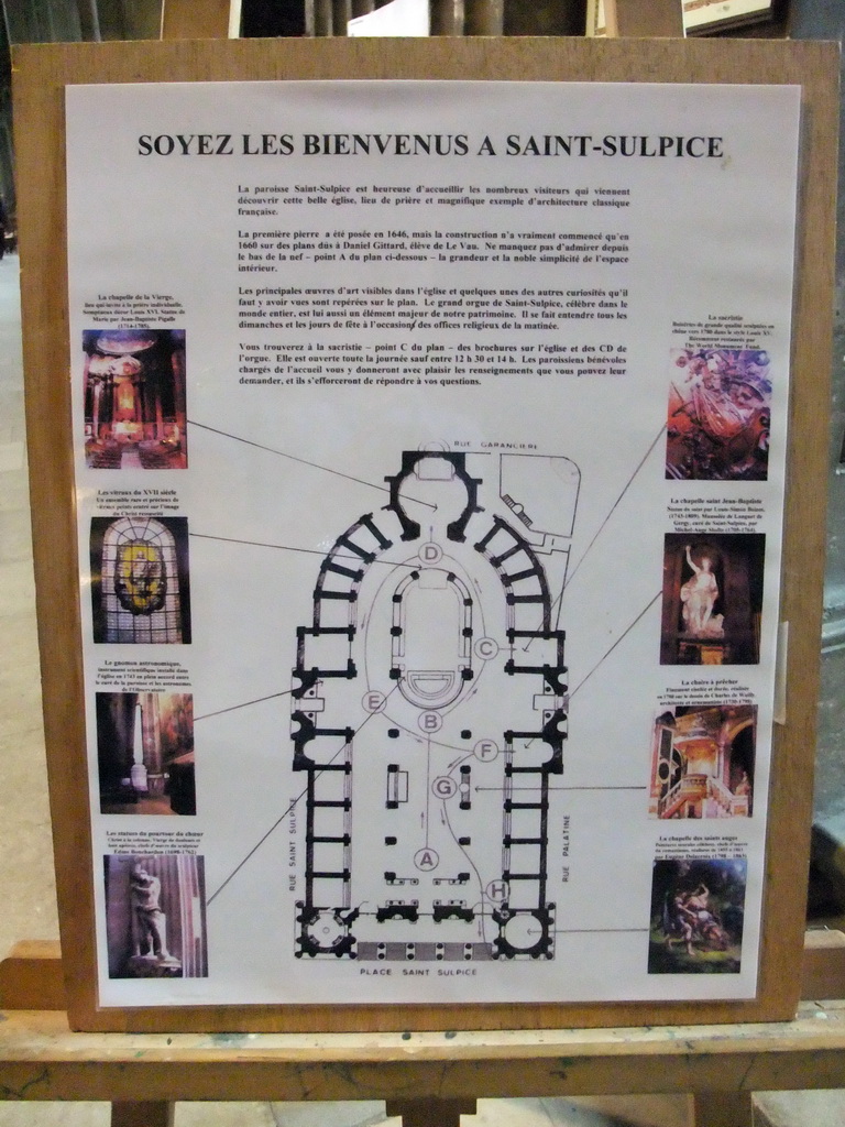 Explanation on the Church of Saint-Sulpice, in the Church of Saint-Sulpice