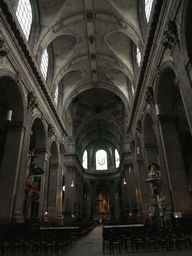 Nave, Pulpit, Altar and Apse of the Church of Saint-Sulpice