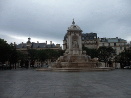 The Fountain Saint-Sulpice at the Place Saint Sulpice square