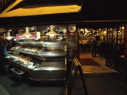 Front of our dinner restaurant `L`Européen` in the Boulevard Diderot, by night