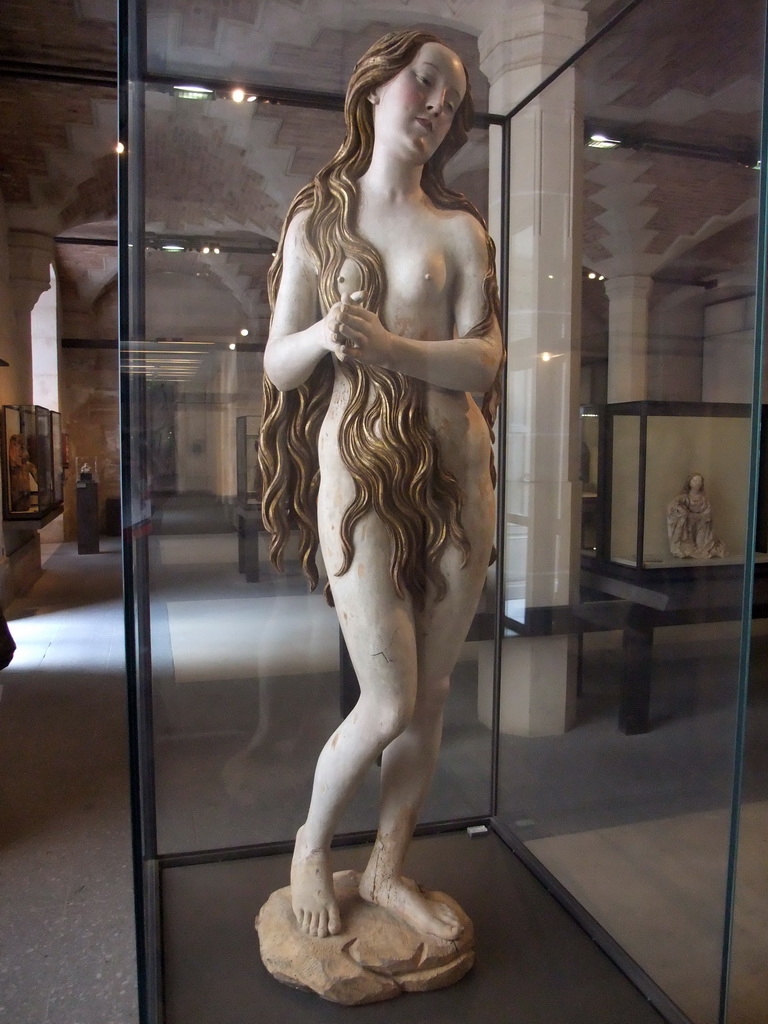 Statue of St. Mary Magdalene, on the Lower Ground Floor of the Denon Wing of the Louvre Museum