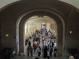 Greek statues in the Galerie Daru room on the Ground Floor of the Denon Wing of the Louvre Museum