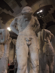 Statues `Satyres de Atlante` in the Salle du Manège room on the Ground Floor of the Denon Wing of the Louvre Museum