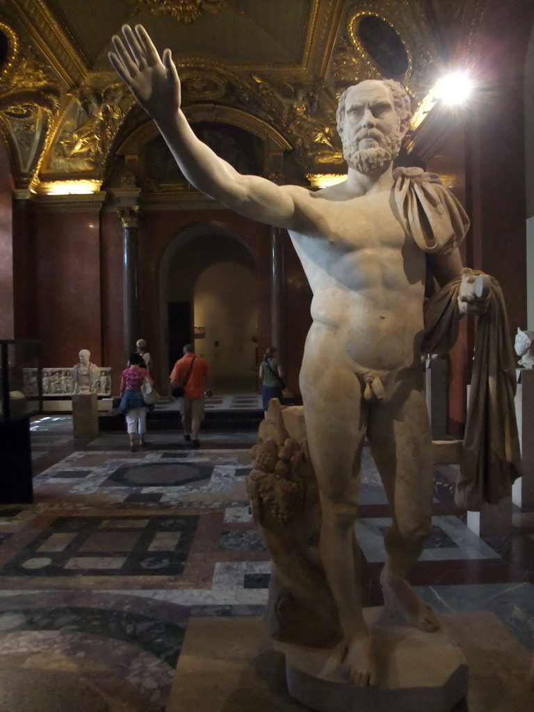 Roman statue, on the Ground Floor of the Denon Wing of the Louvre Museum