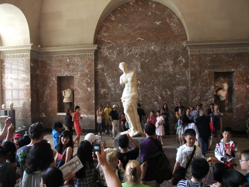 Statue `Venus de Milo`, in the Parthenon Room on the Ground Floor of the Sully Wing of the Louvre Museum