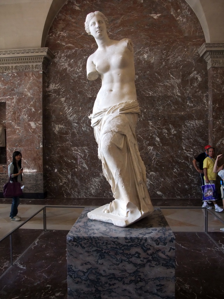 Statue `Venus de Milo`, in the Parthenon Room on the Ground Floor of the Sully Wing of the Louvre Museum