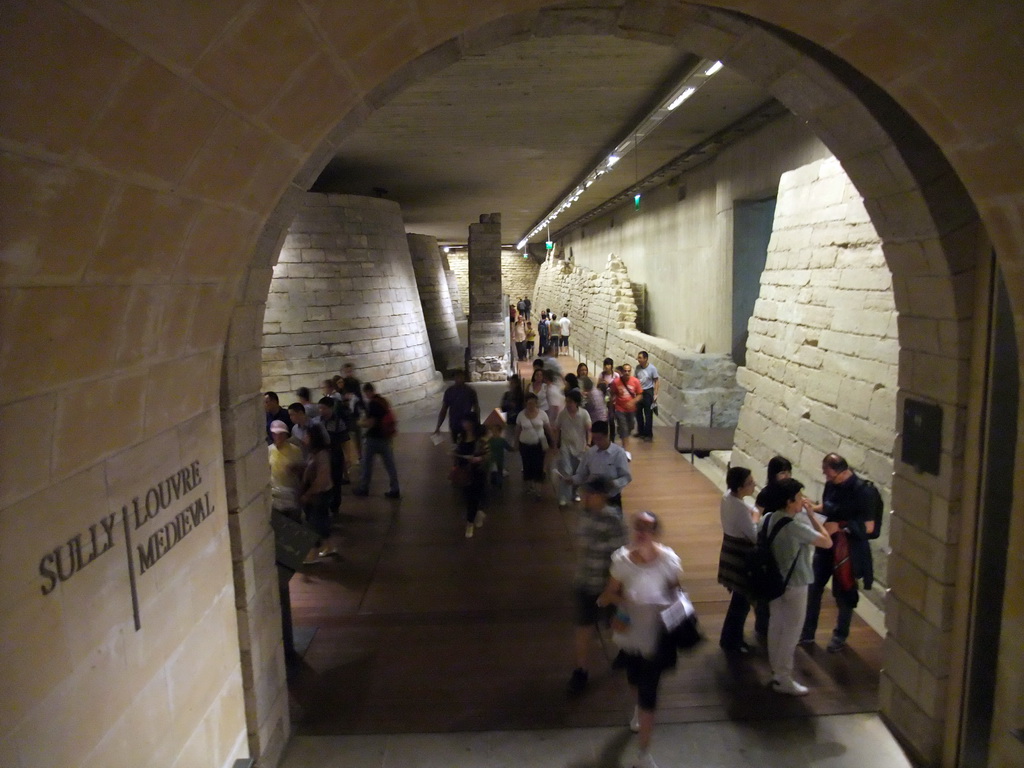 Remains of the Medieval Louvre, on the Lower Ground Floor of the Sully Wing of the Louvre Museum