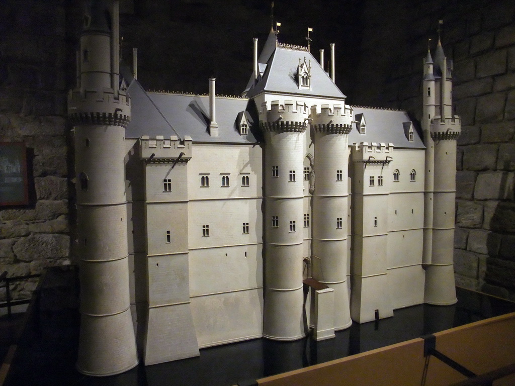 Scale model of the Medieval Louvre, on the Lower Ground Floor of the Sully Wing of the Louvre Museum