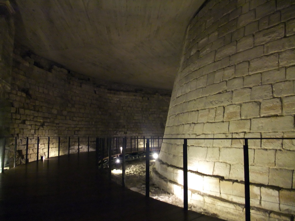 Remains of the Medieval Louvre, on the Lower Ground Floor of the Sully Wing of the Louvre Museum