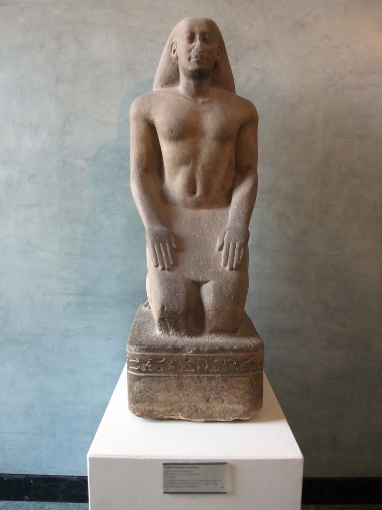 Statue of Nakhthorheb, on the Ground Floor of the Sully Wing of the Louvre Museum
