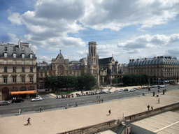 The Church of Saint-Germain-l`Auxerrois, viewed from the First Floor of the Sully Wing of the Louvre Museum