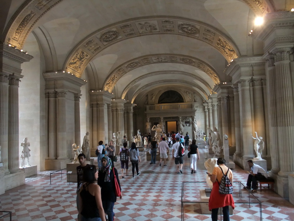 Greek statues, on the First Floor of the Sully Wing of the Louvre Museum