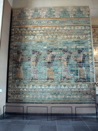 Frieze of Archers from Darius I`s palace at Susa (Persia), on the Ground Floor of the Sully Wing of the Louvre Museum