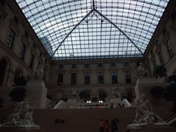 Hall with 18th-19th century French sculptures, on the Ground Floor of the Richelieu Wing of the Louvre Museum