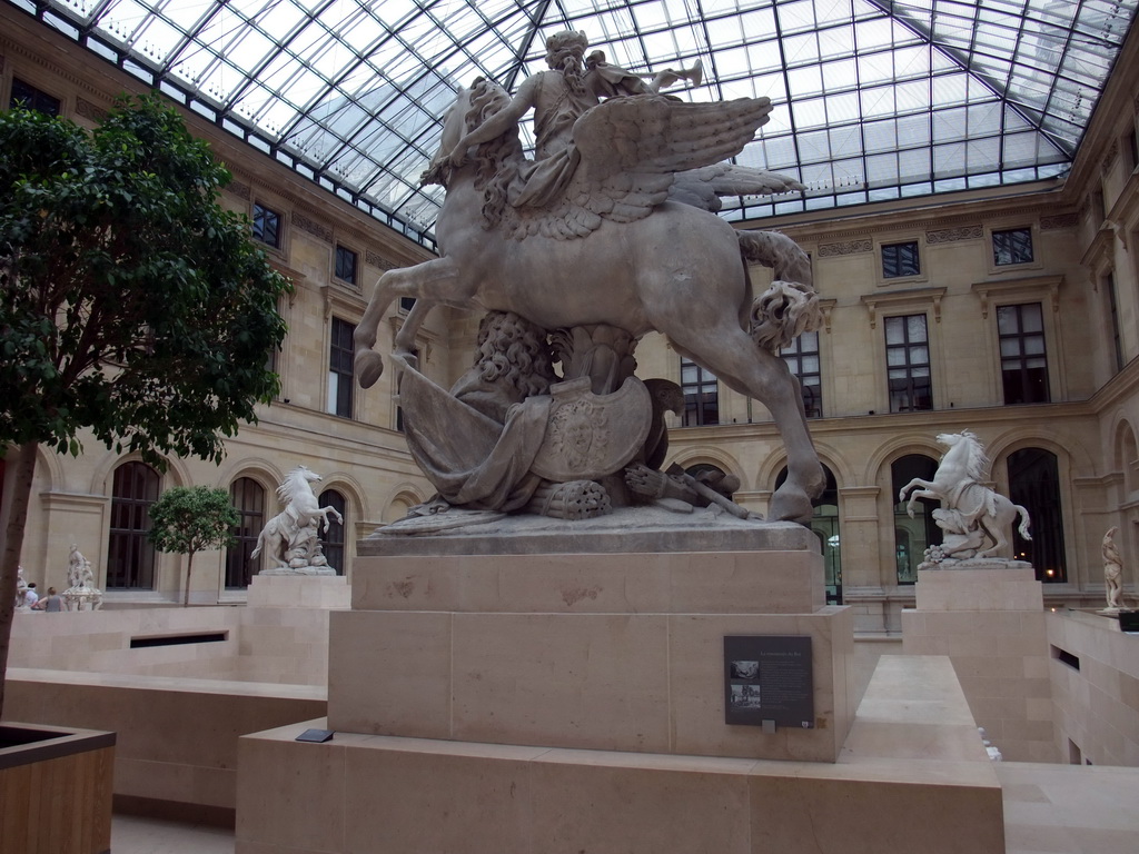 Sculpture in the Hall with 18th-19th century French sculptures, on the Ground Floor of the Richelieu Wing of the Louvre Museum
