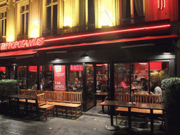 Front of our dinner restaurant `Hippopotamus` in the Boulevard des Capucines, by night