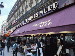 Front of our brunch restaurant `Brasserie Terminus Nord` in the Rue de Dunkerque street