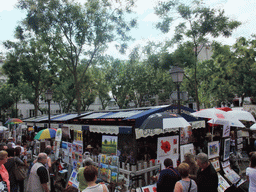 Artists on the Place du Tertre square on the Montmartre hill