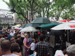 Artists on the Place du Tertre square on the Montmartre hill