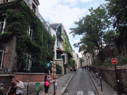 The Rue Cortot street on the Montmartre hill