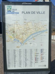 Map of the Ville de Courbevoie commune at the Allée de l`Arche street