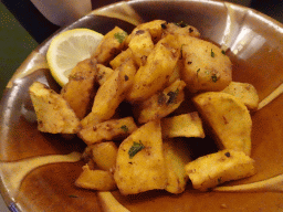Potatoes at the L`Emeraude Atelier Beyrouth restaurant